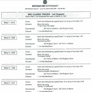 BBC Classic Tracks 98‐11