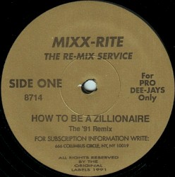 How to Be a Zillionaire (The ’91 remix) / World in My Eyes (The ’91 remix)