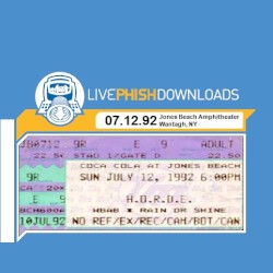 1992‐07‐12: Jones Beach Amphitheater, Wantagh, NY, USA