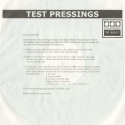 Testpressing #007